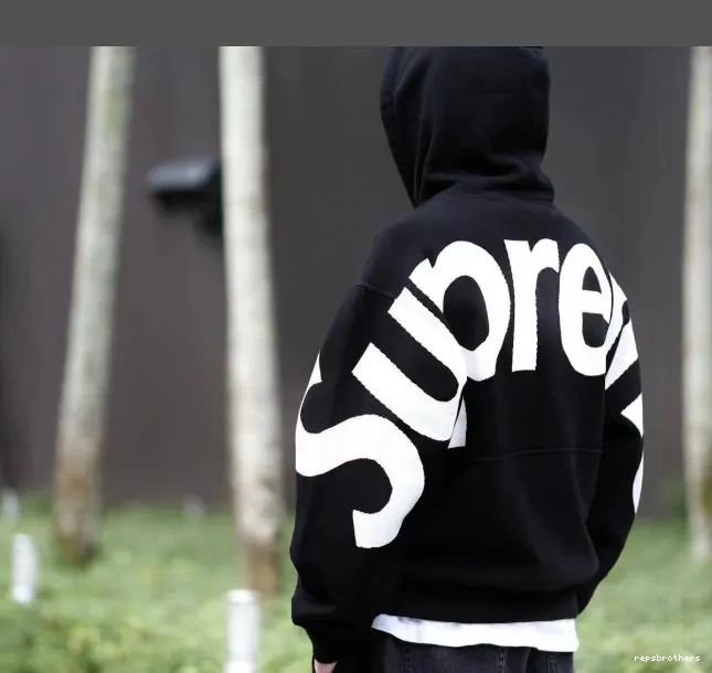 Grey SWEATSHIRT S HOODED M XL Big Hoodie L BIG JACQUARD Sweatshirt Black LOGO LOGO Back 0817
